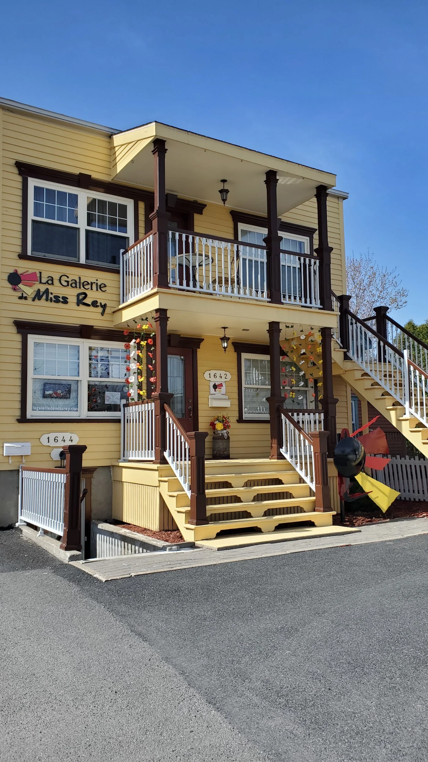 Façade de la Galerie de Miss Rey à Chambly