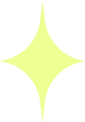 Bright yellow star-shaped graphic on a white background.