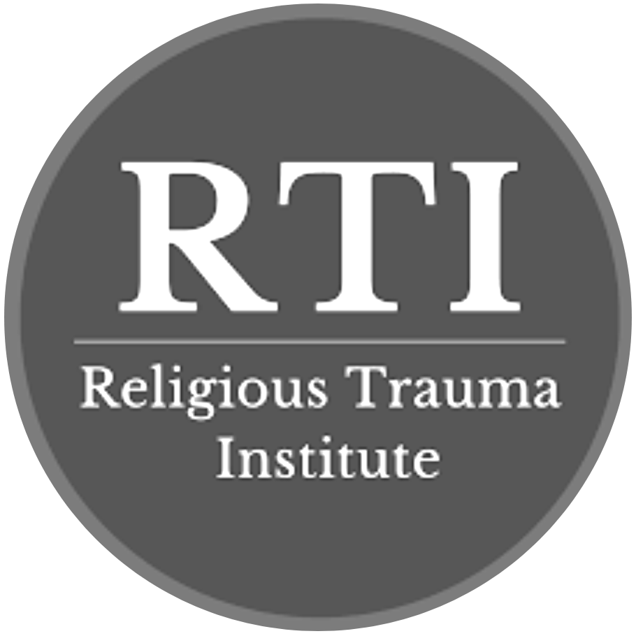 Logo for the Religious Trauma Institute with the initials 'RTI' and the full name below.