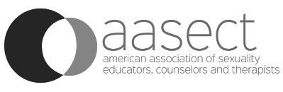 Logo of the American Association of Sexuality Educators, Counselors, and Therapists (AASECT) with the organization's name.