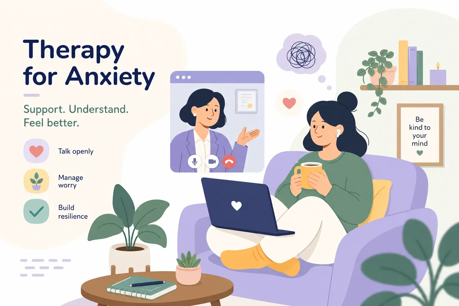 Virtual Therapy for Anxiety: What to Expect and How to Start