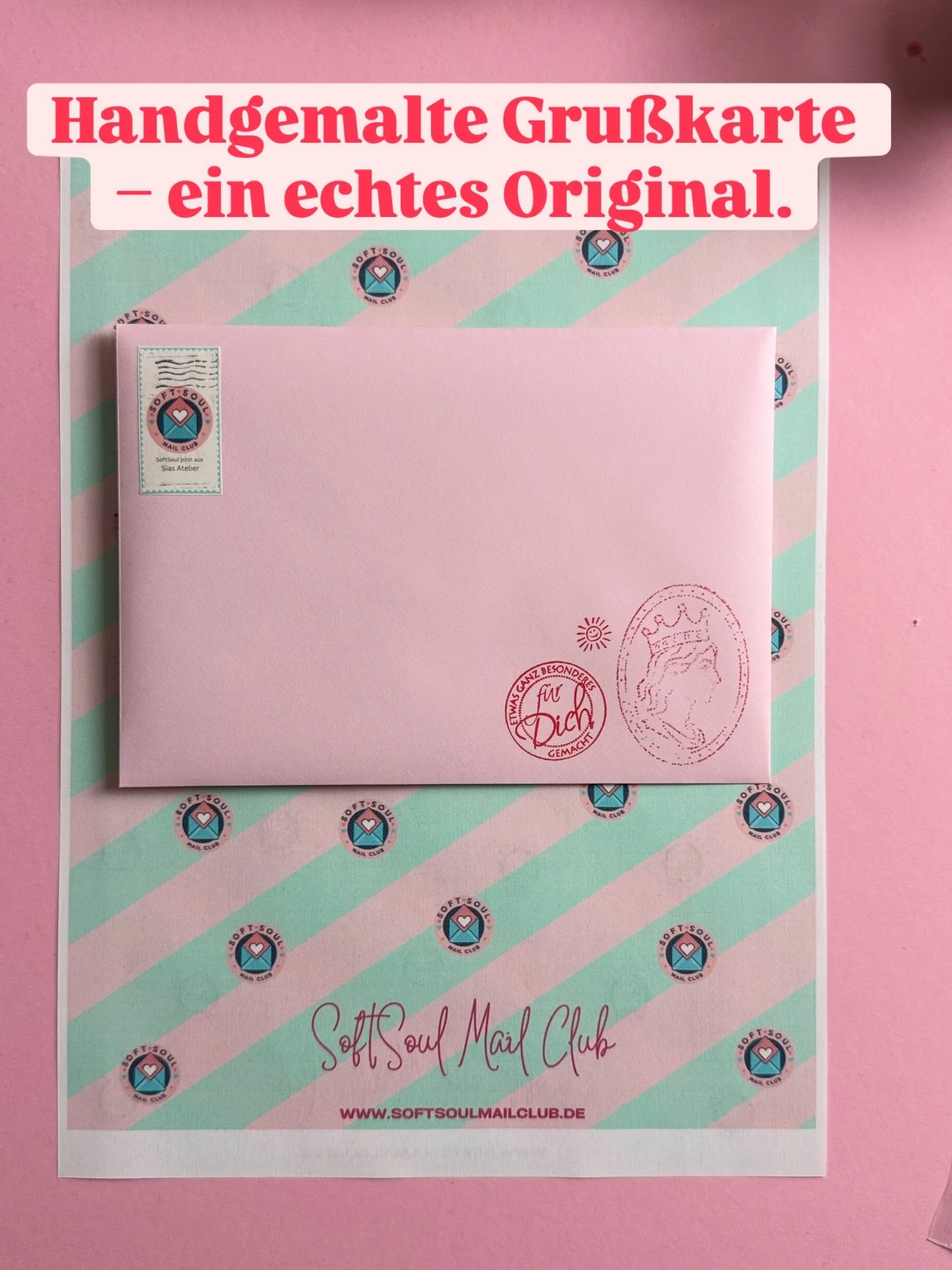 SoftSoul Post💌🎁
Ich male jede Gru&szlig;karte selbst mit Acrylfarben auf hochwertigem Acrylpapier. Das bedeutet:
Du erh&auml;ltst ein echtes Originalkunstwerk, kein Druck und kein mehrfach verwendetes Motiv.
Jede Karte ist ein einzigartiges Einzels