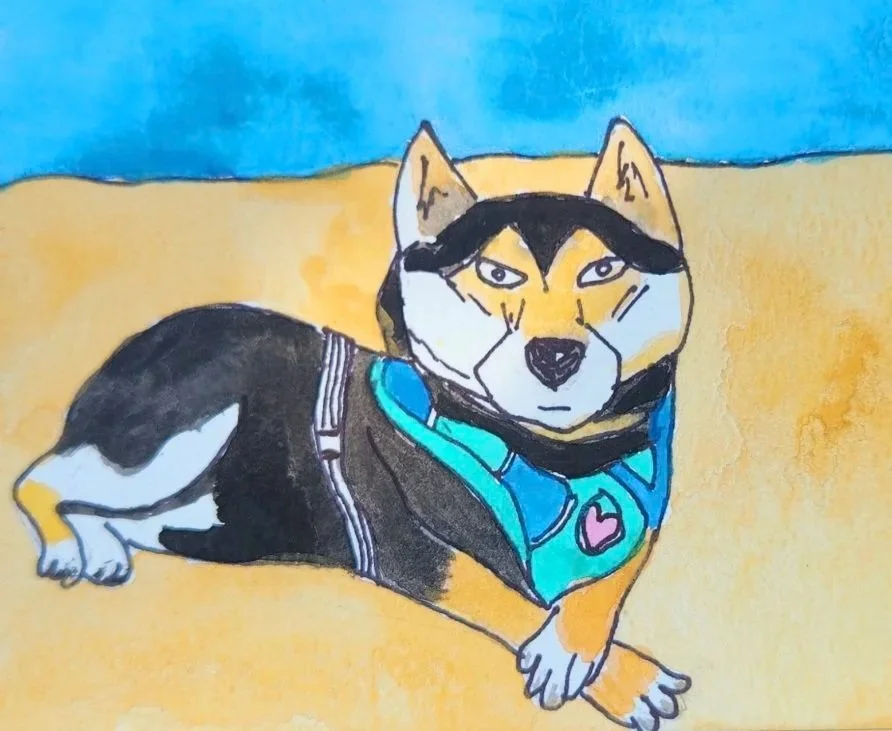 Resilient Souls: Watercolor Beach & Street Dog Prints