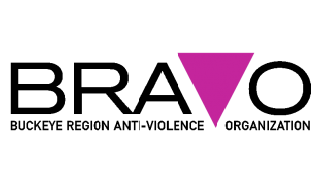 Black silhouette of a person with a large purple downward-pointing triangle over the head.