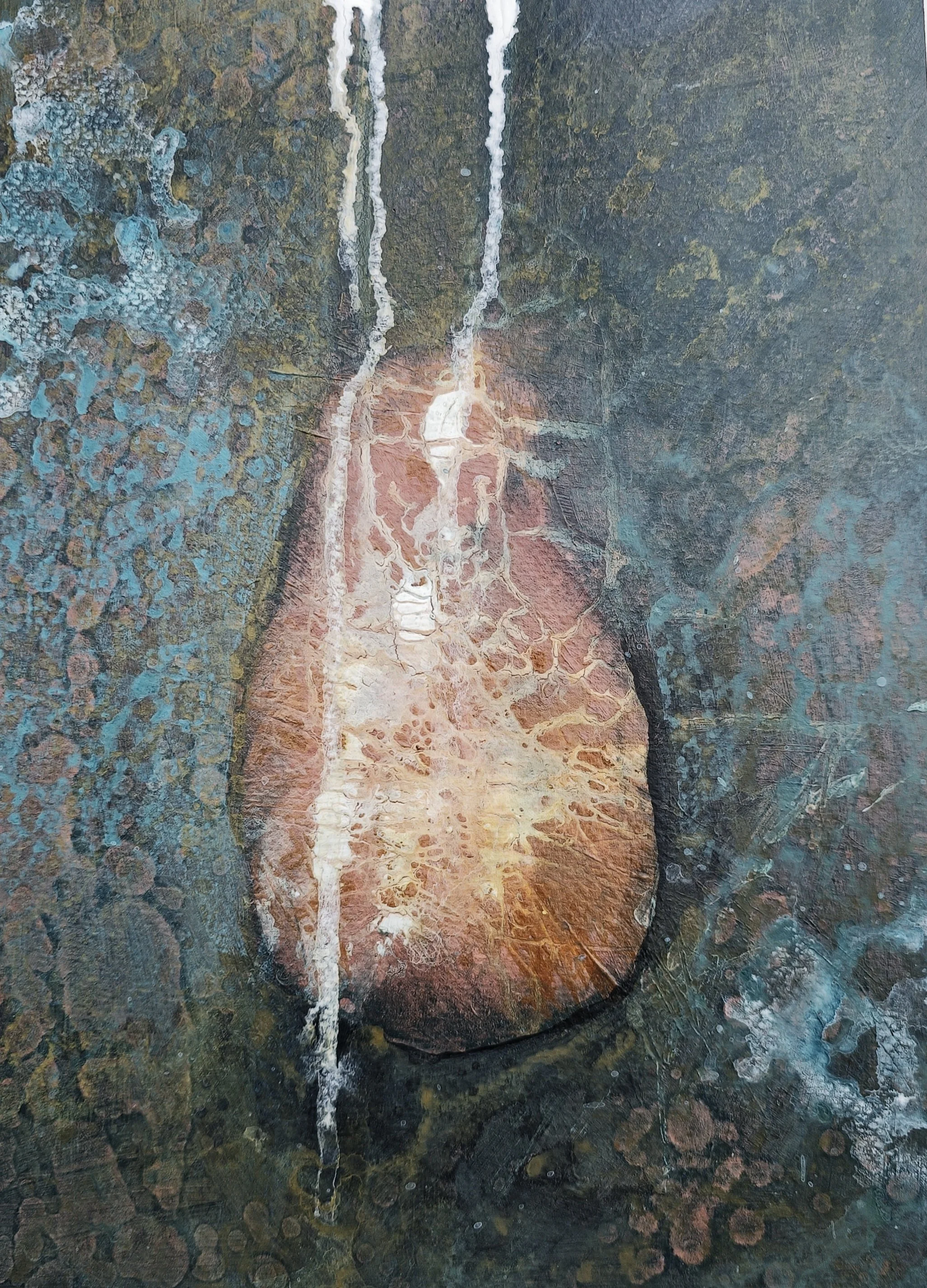 MATTERS OF THE HEART 9x12" Acrylics, pencil and inks on paper (2026)