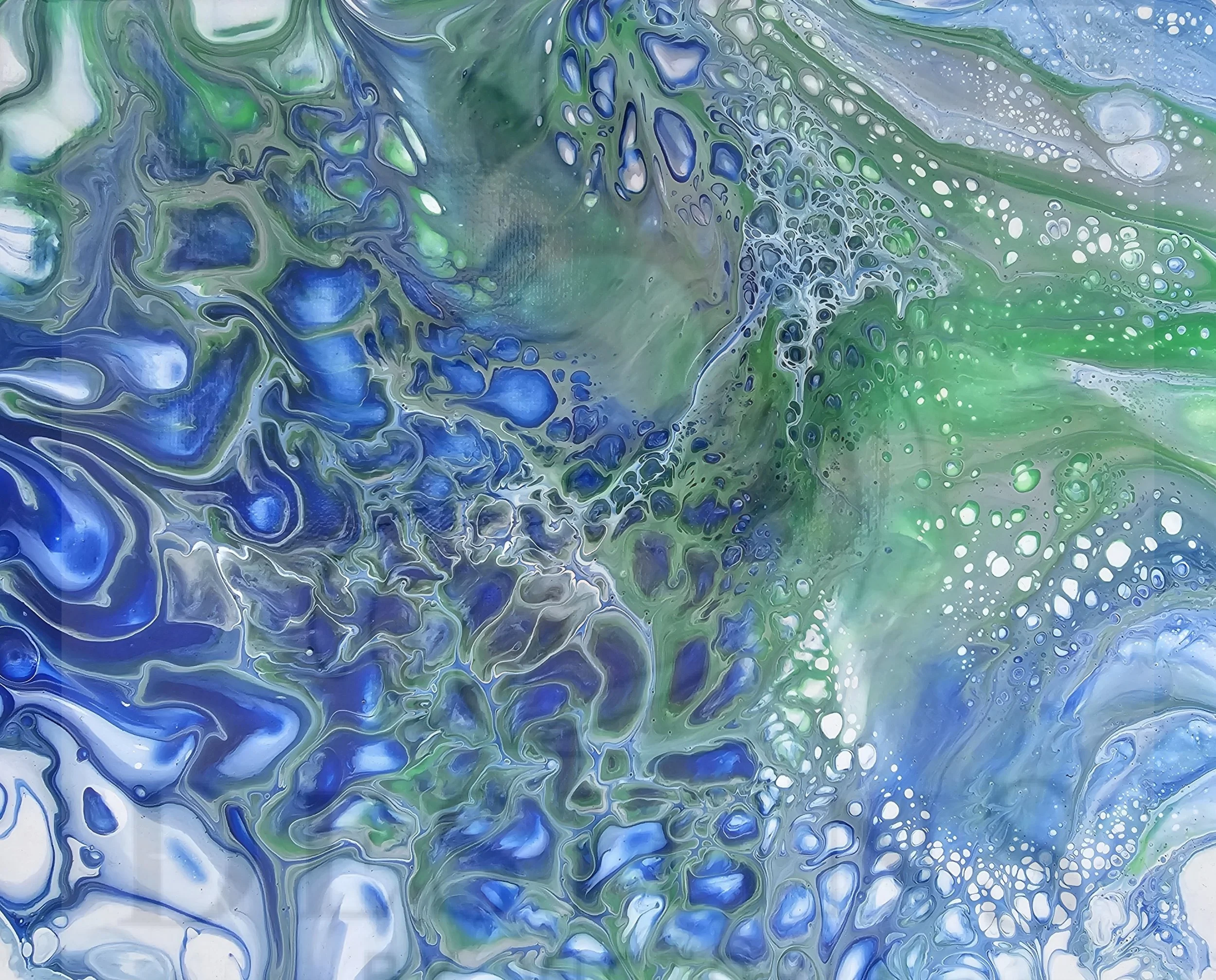 "CURRENT" 8X10 Acrylics on canvas 2019