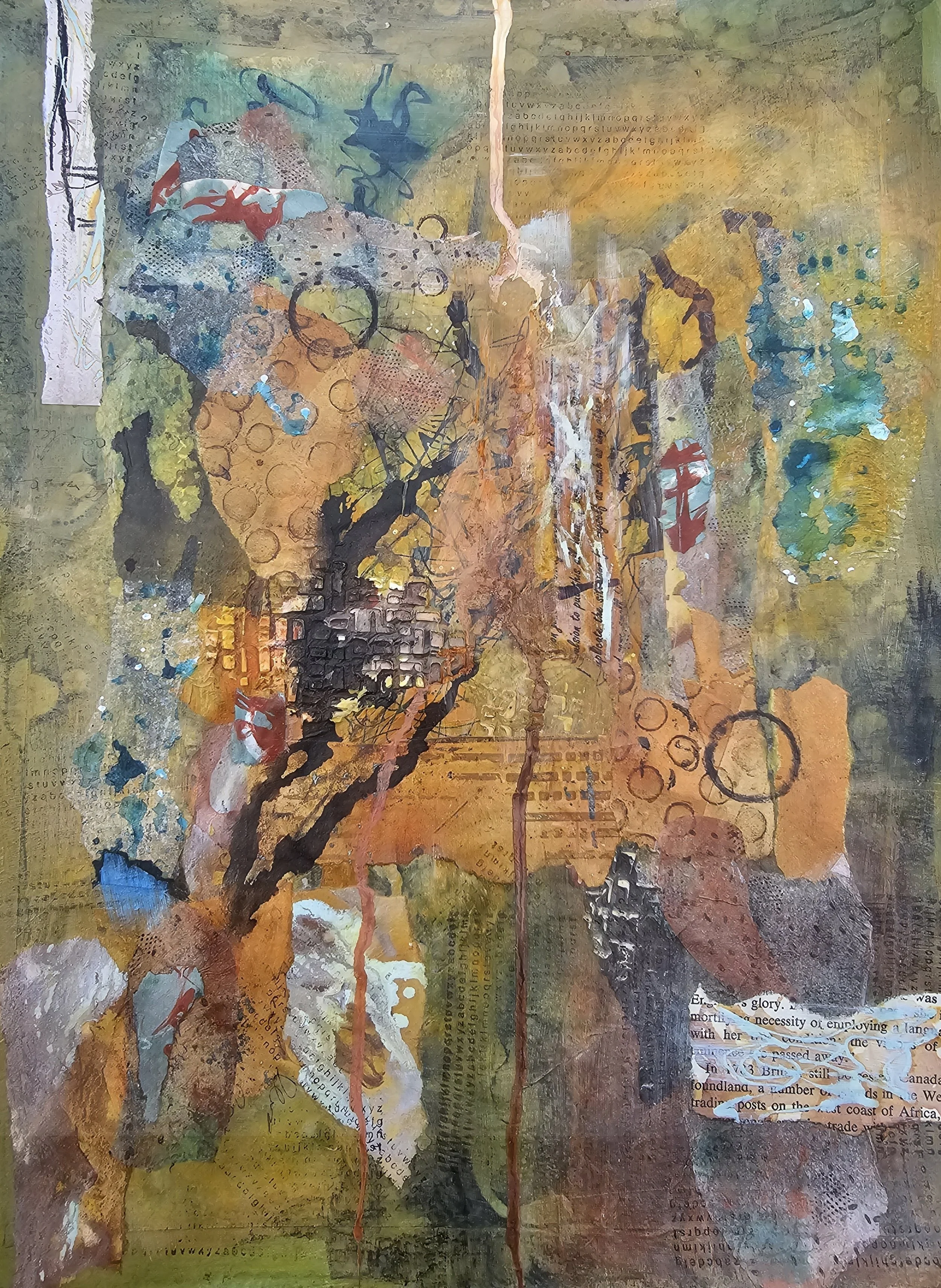 "DO YOU THINK SO?" 15X11" Mixed media on paper 2025