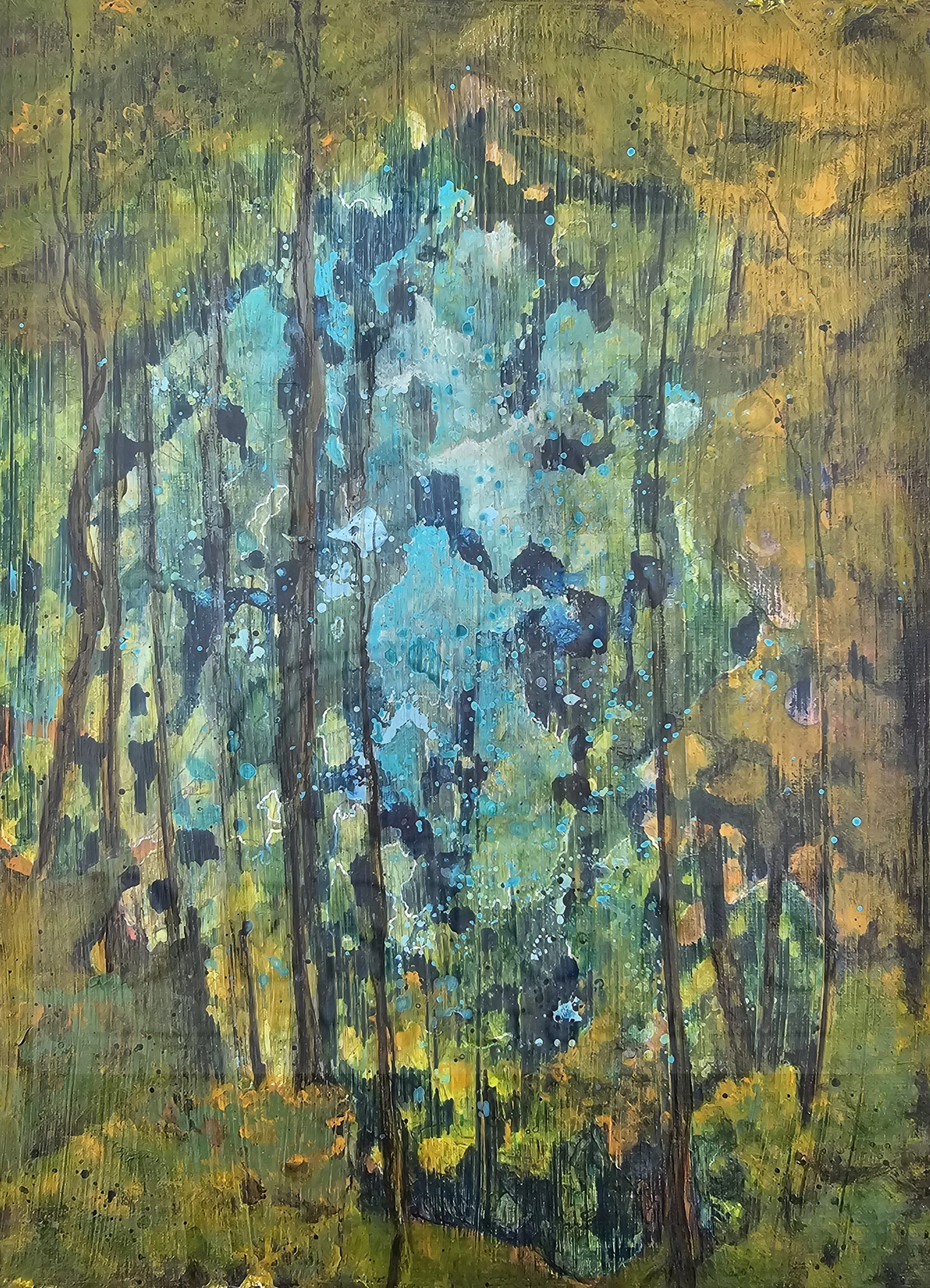 "YARMOUTH NATURE RESERVE" 12X9" Mixed media on canvas board 2025