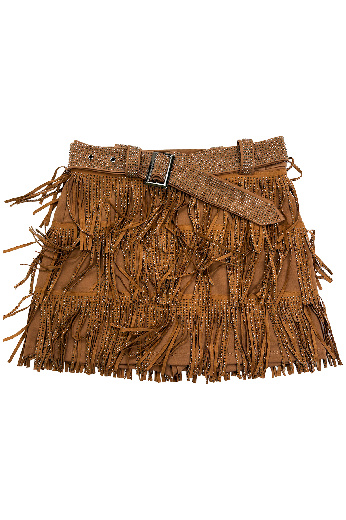 Novelty Shine Fringe Skort