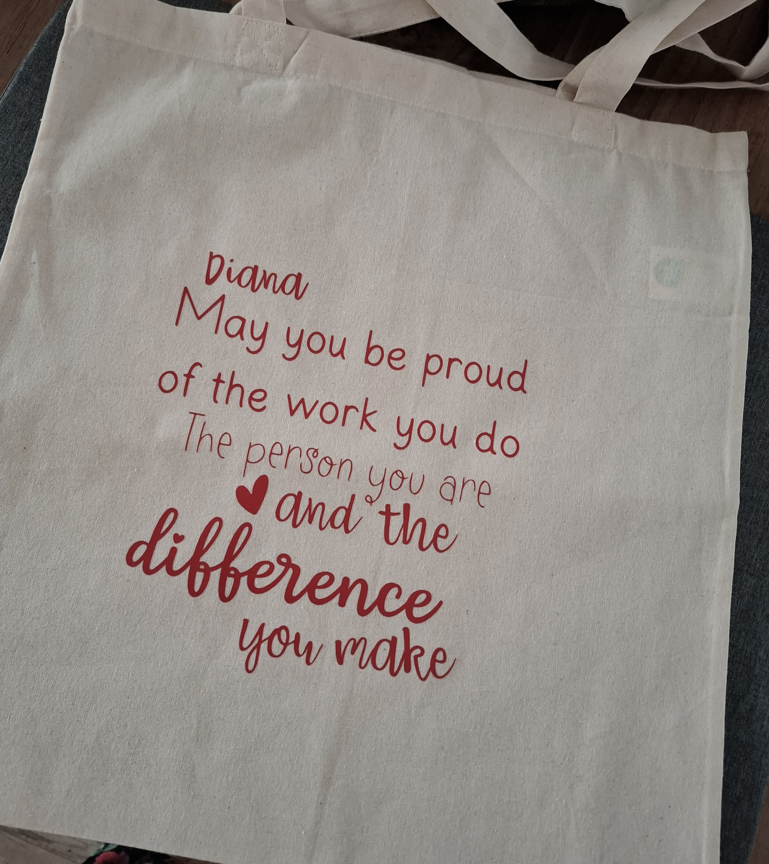 linnen tassen met opdruk