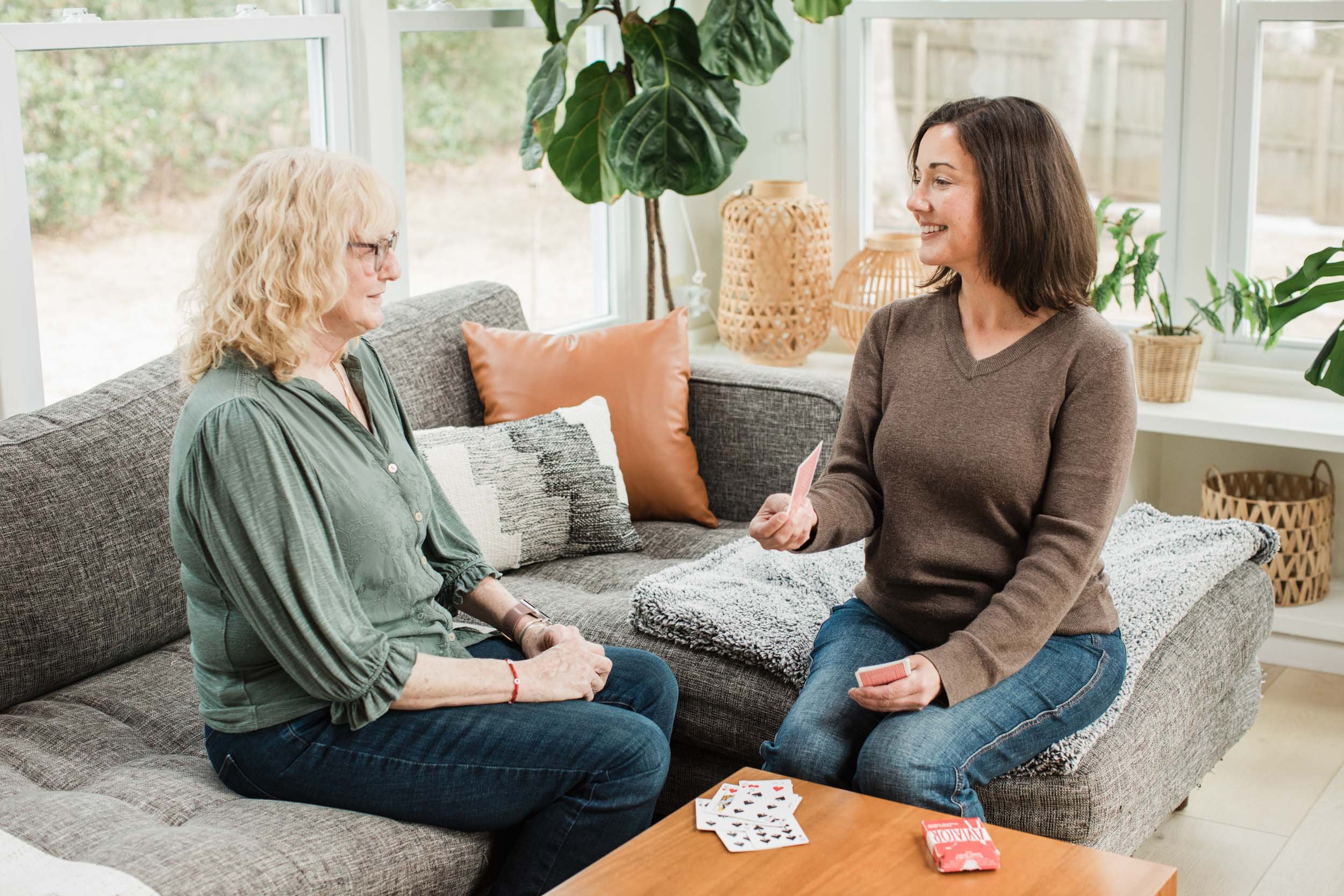 Greenville speech therapist Kristen Calhoun guides a client through a memory training exercise.