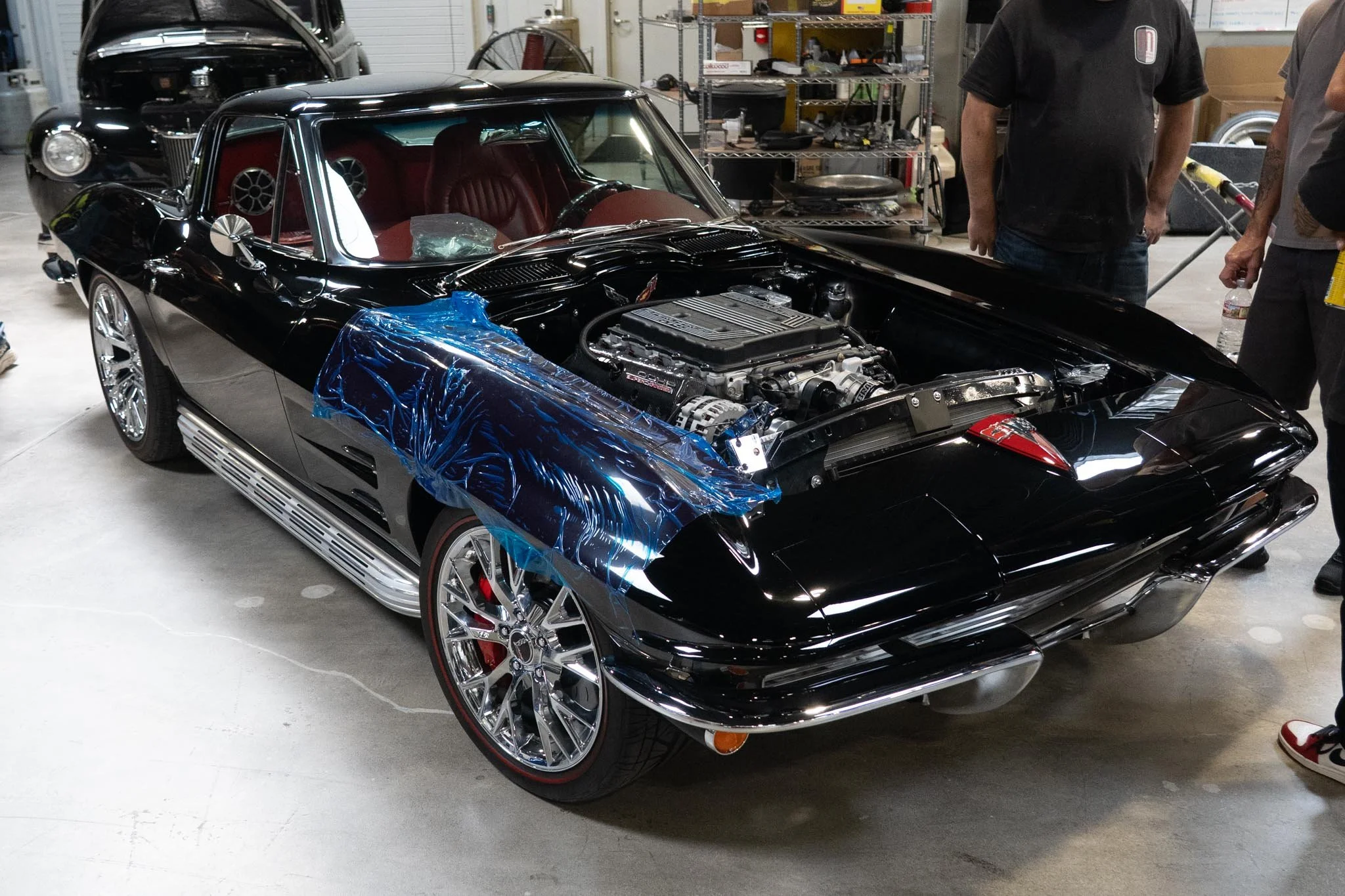C2 Corvette with an upgraded LS4 engine swap