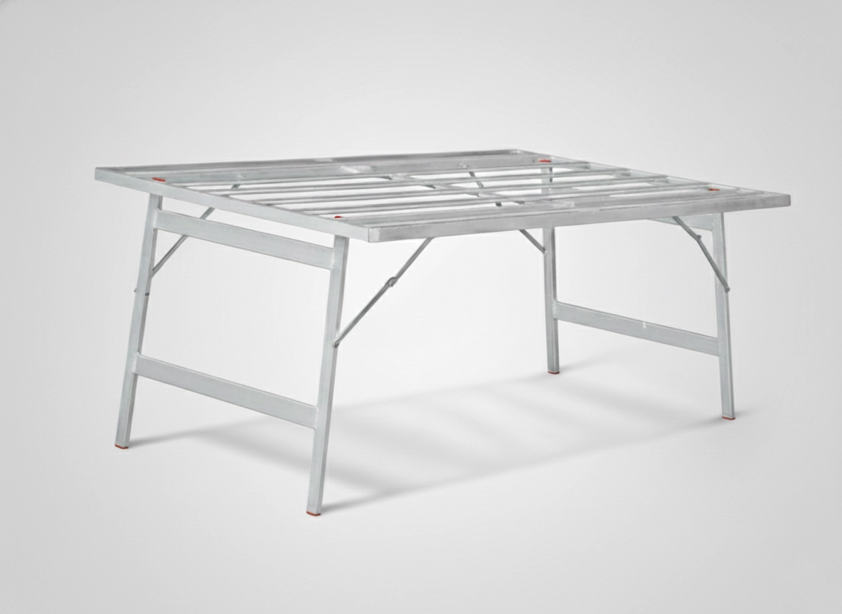 Mesa plegable de metal