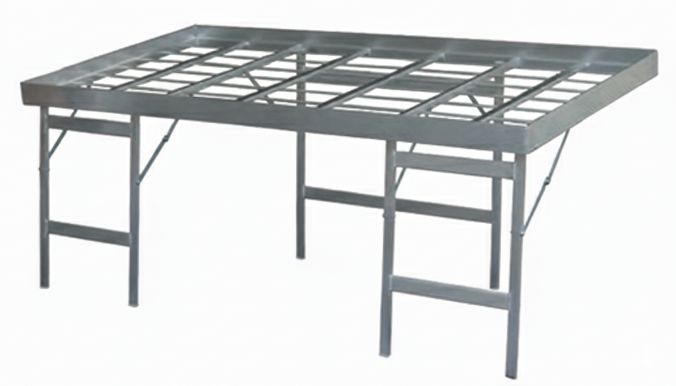 Mesa plegable de metal