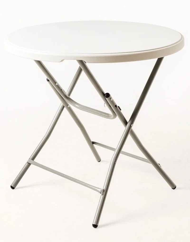 Mesa Plegable Redonda 80cm