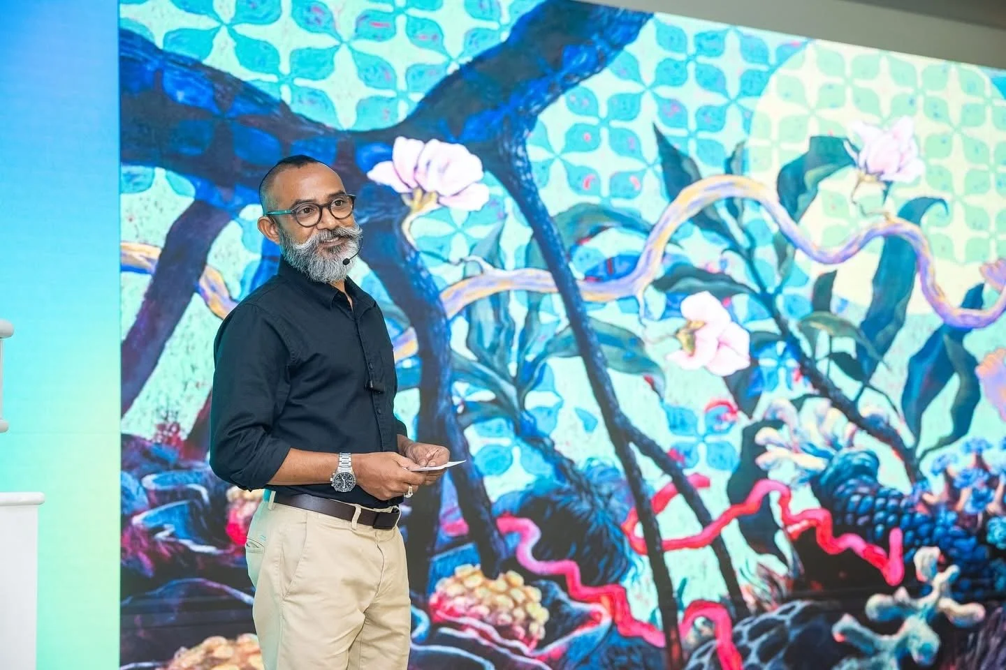 Three Victories - a commemorative artwork by Afzal Shaafiu.