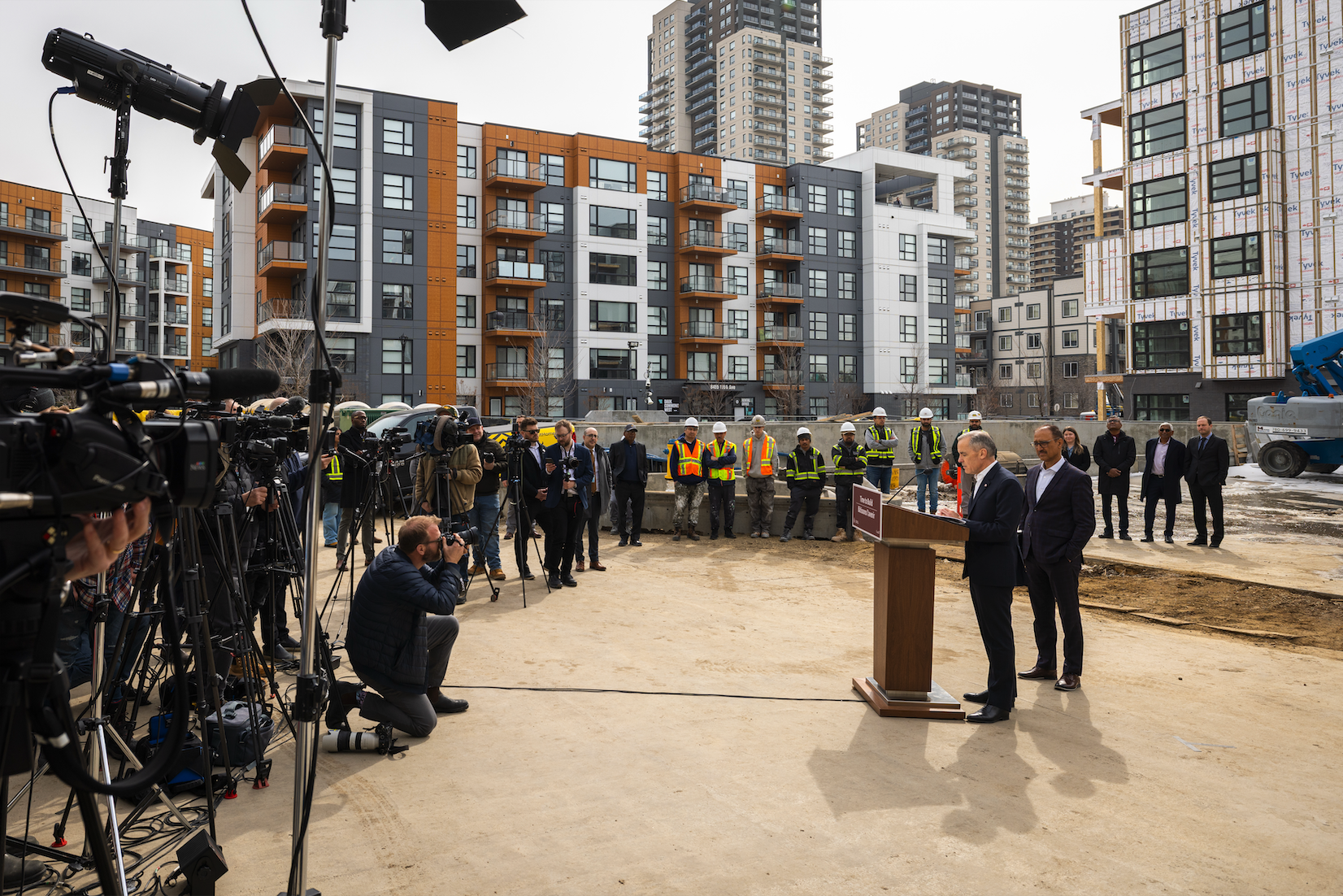 Prime Minister of Canada’s Press Conference at Stadium Yards