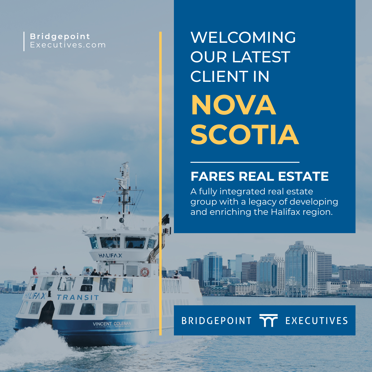 Bridgepoint Executives in Halifax, Nova Scotia.