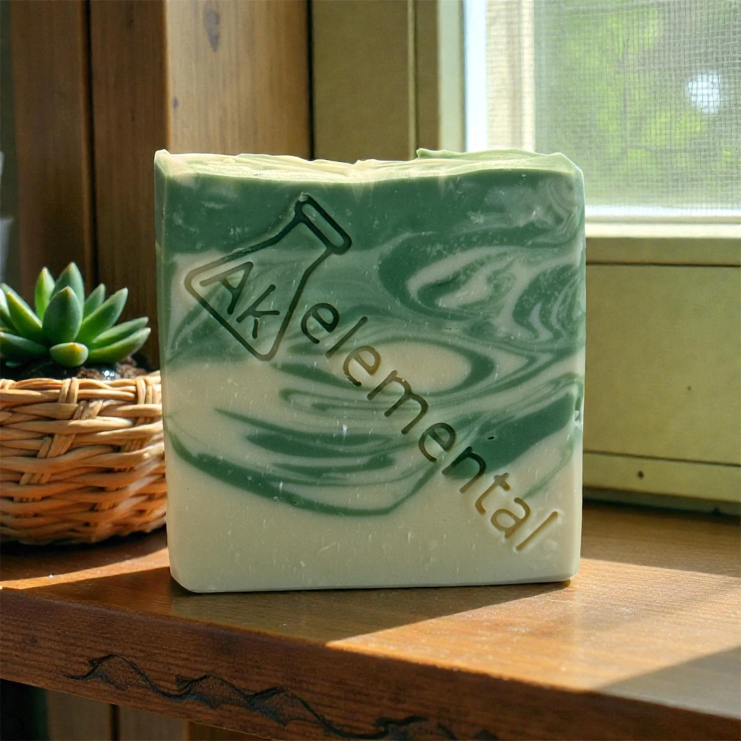 Emerald Swirl | Handcrafted Goat Milk Soap