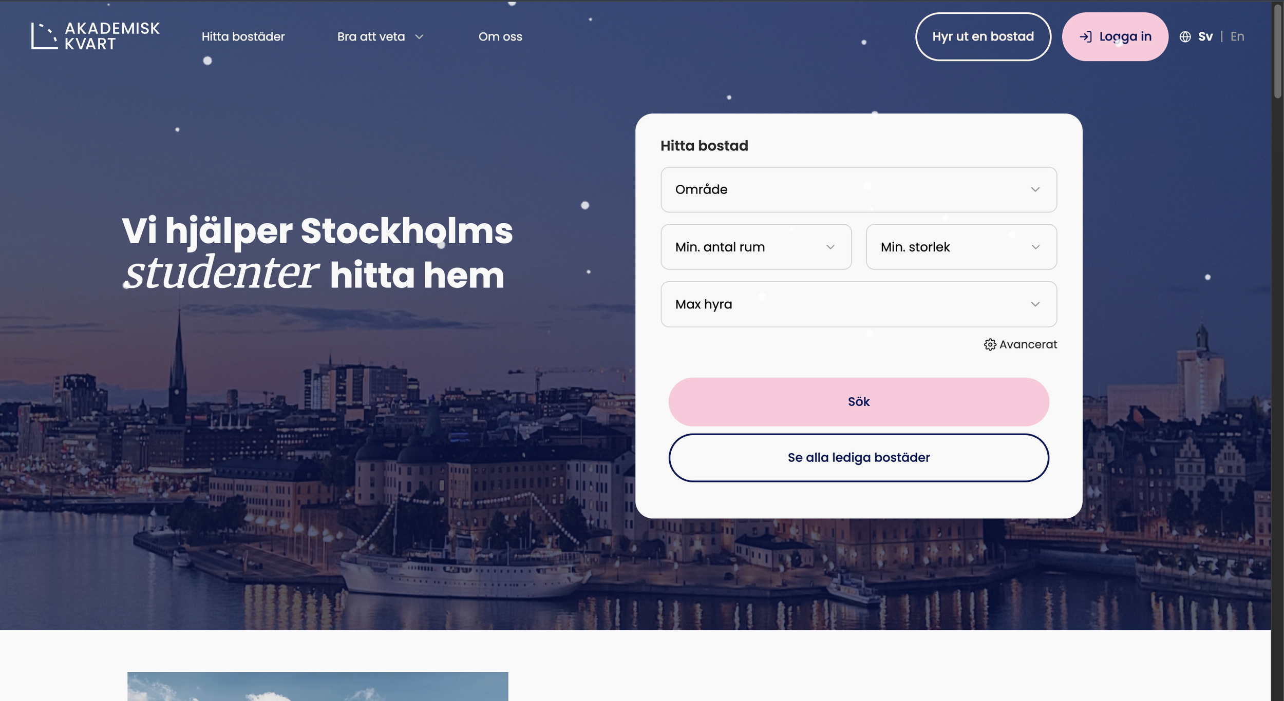 Akademiskkvart - Usability improvements