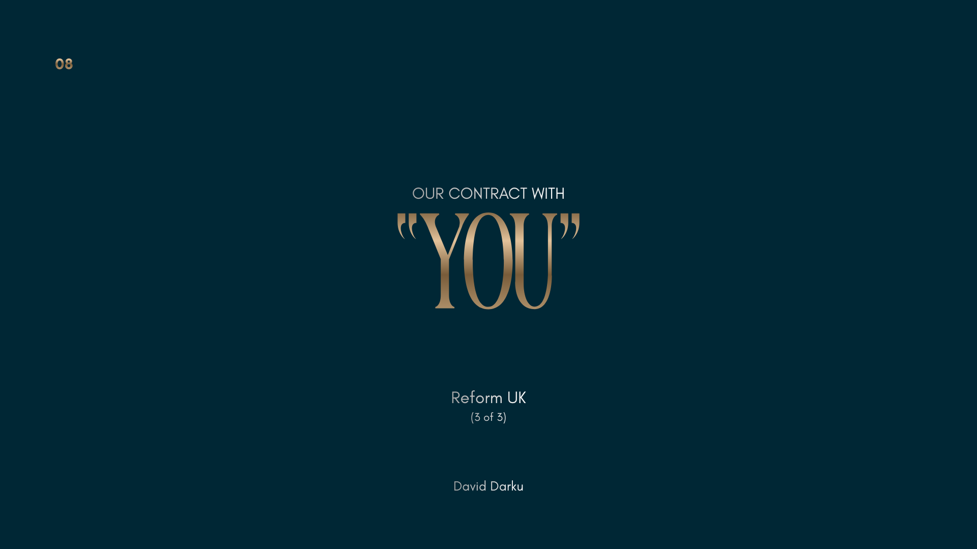 Our Contract With You