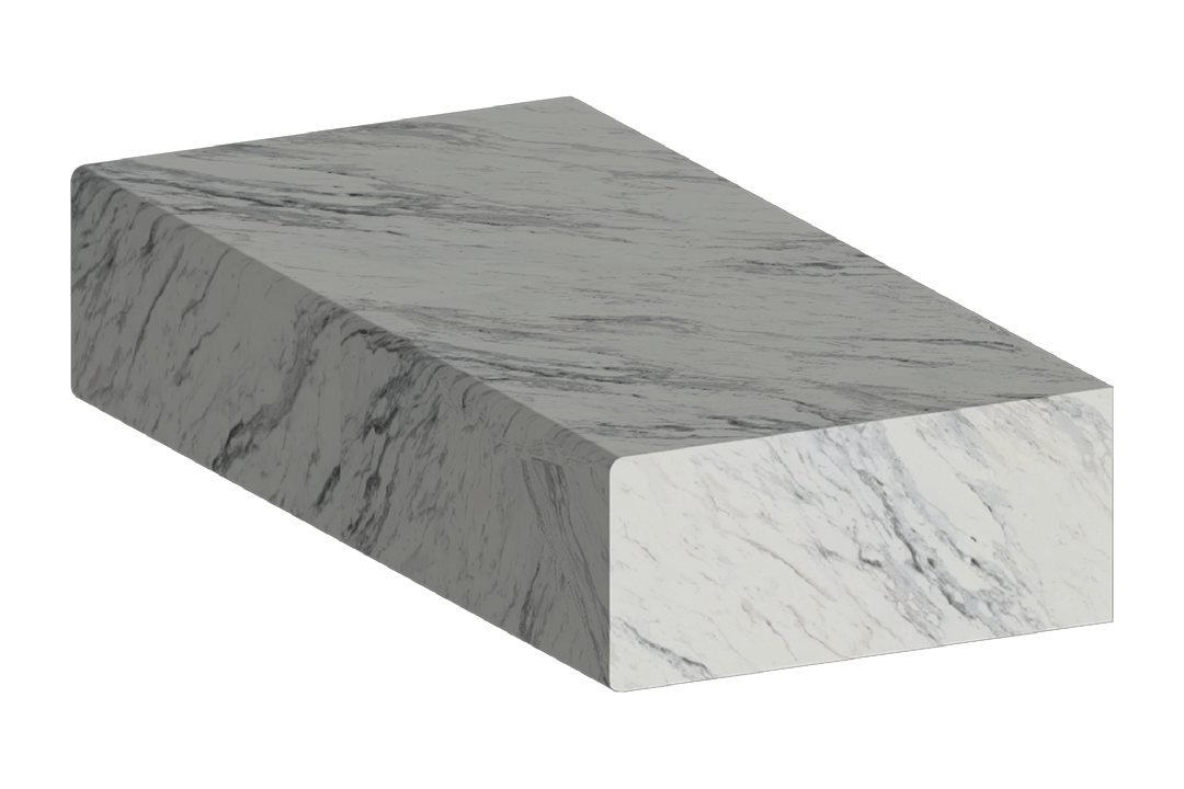 Laminate edge profile Eased