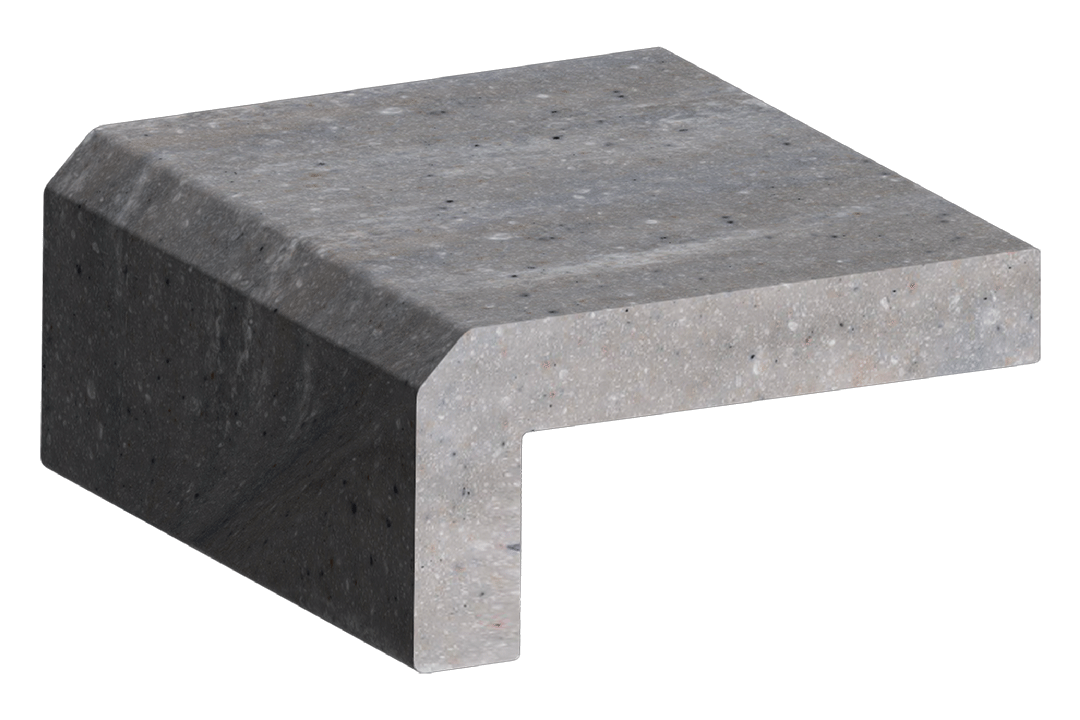 Solid surface edge profile V-12