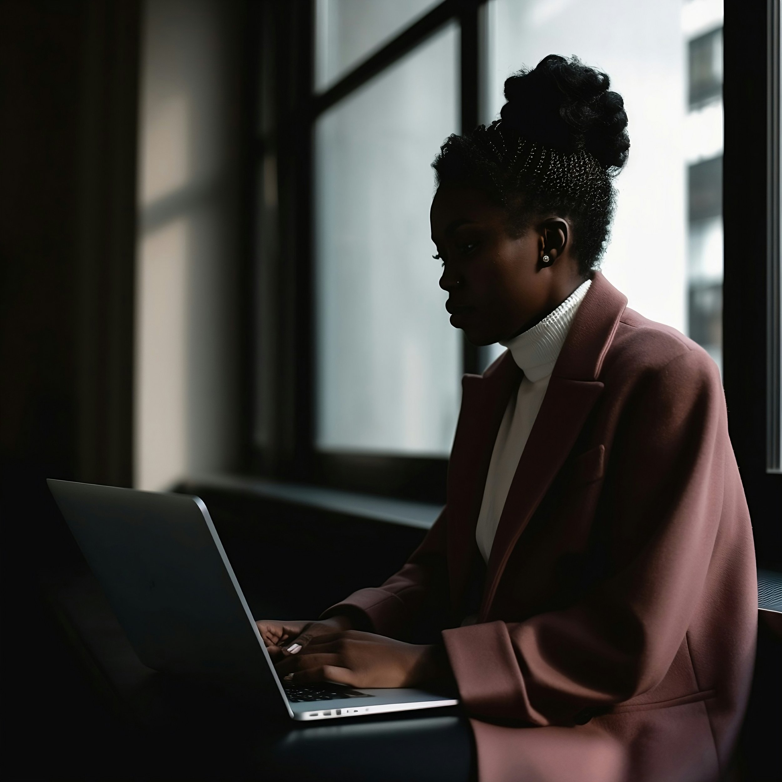 woman in a suit on her computer, perfectionism in Lake Oswego/Tualatin