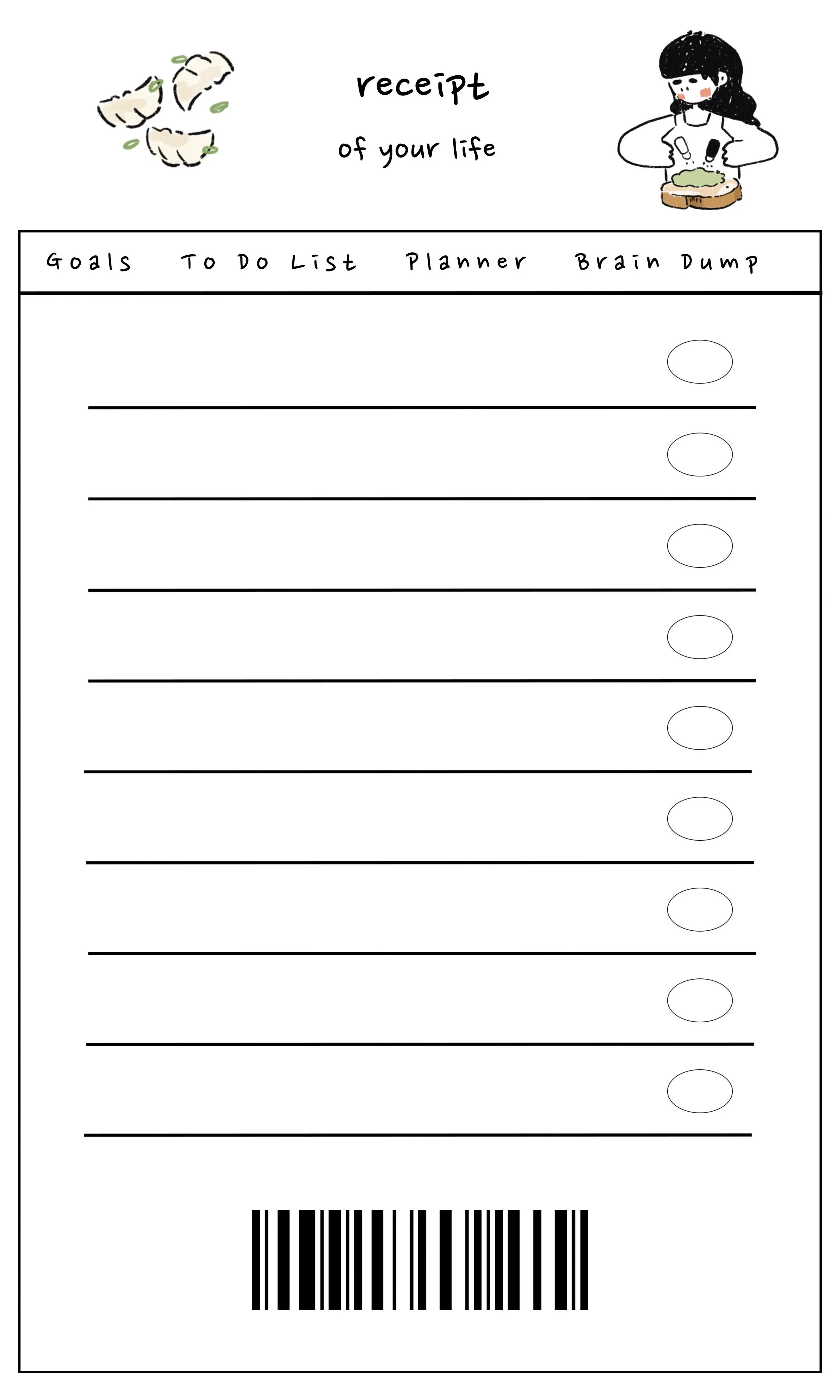 Receipt of your life