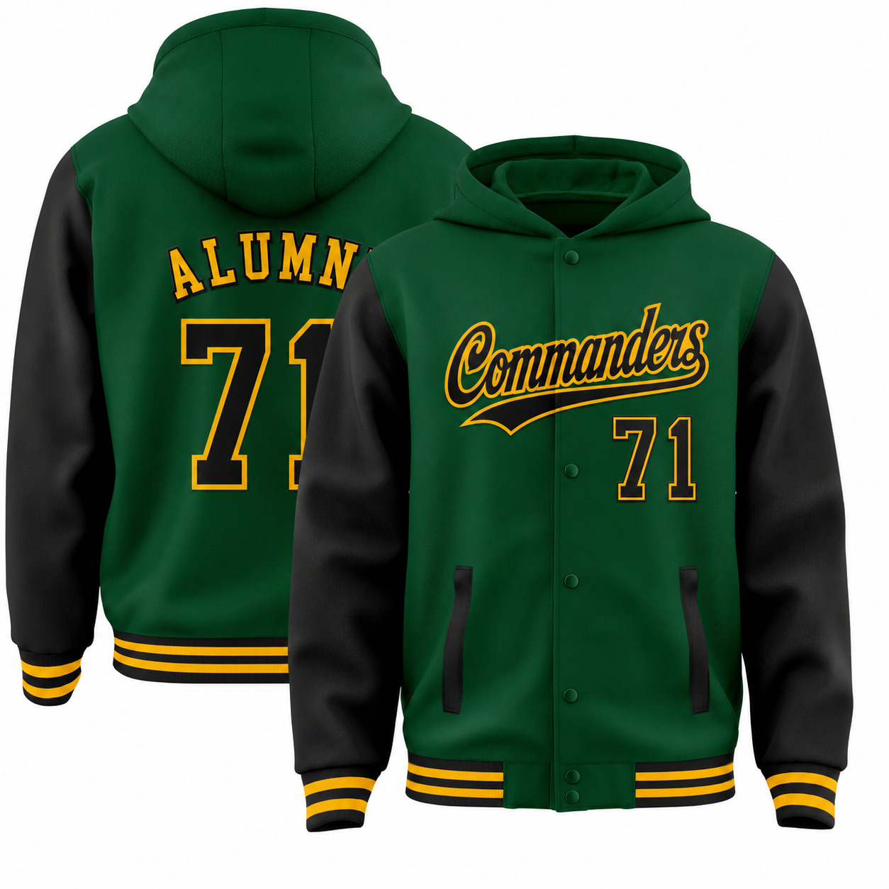 Hooded Varsity Jacket