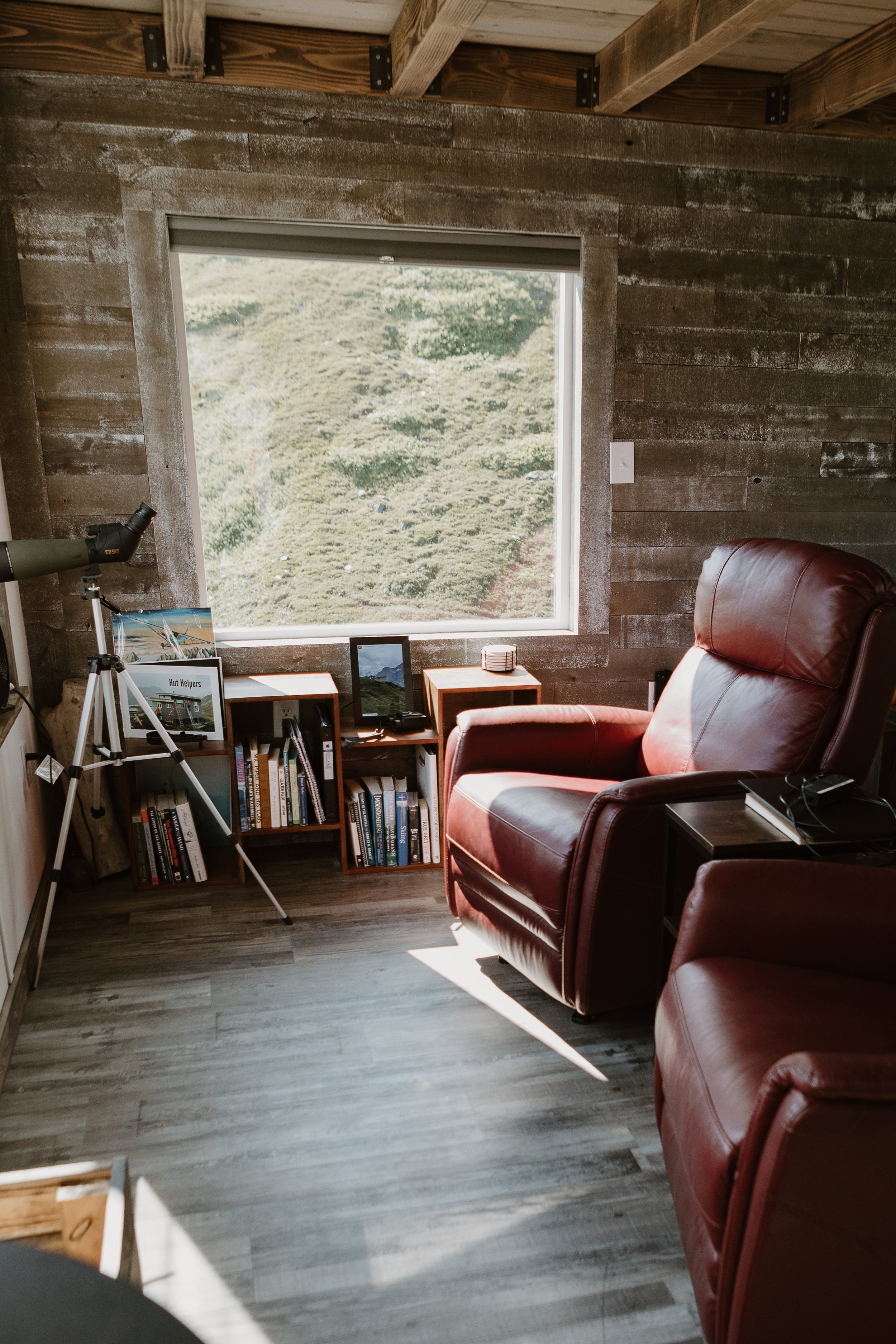 Comfy chairs and views at the hut.JPG