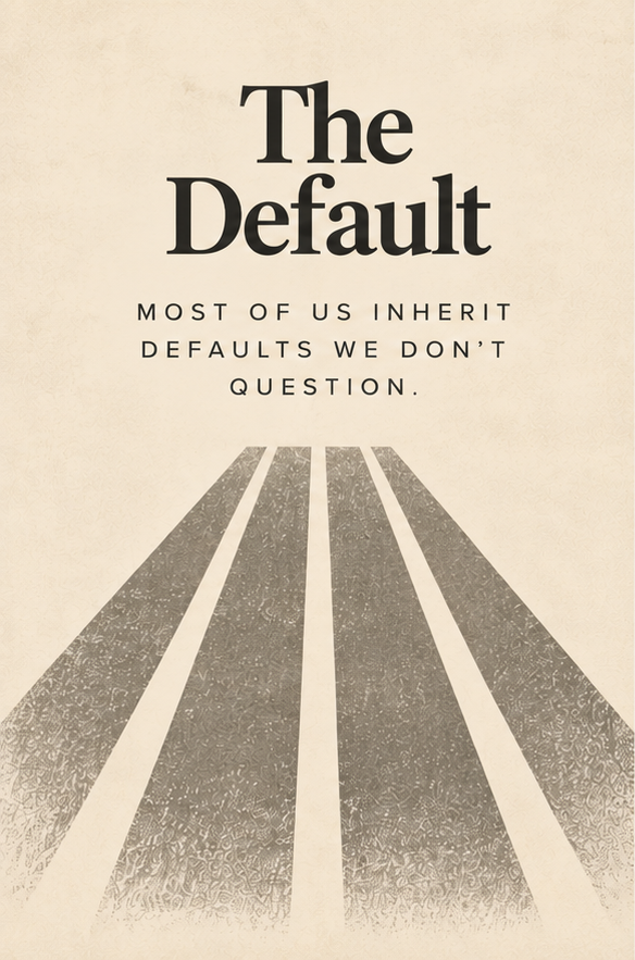 Parallel paths representing the defaults, habits, and assumptions we inherit.