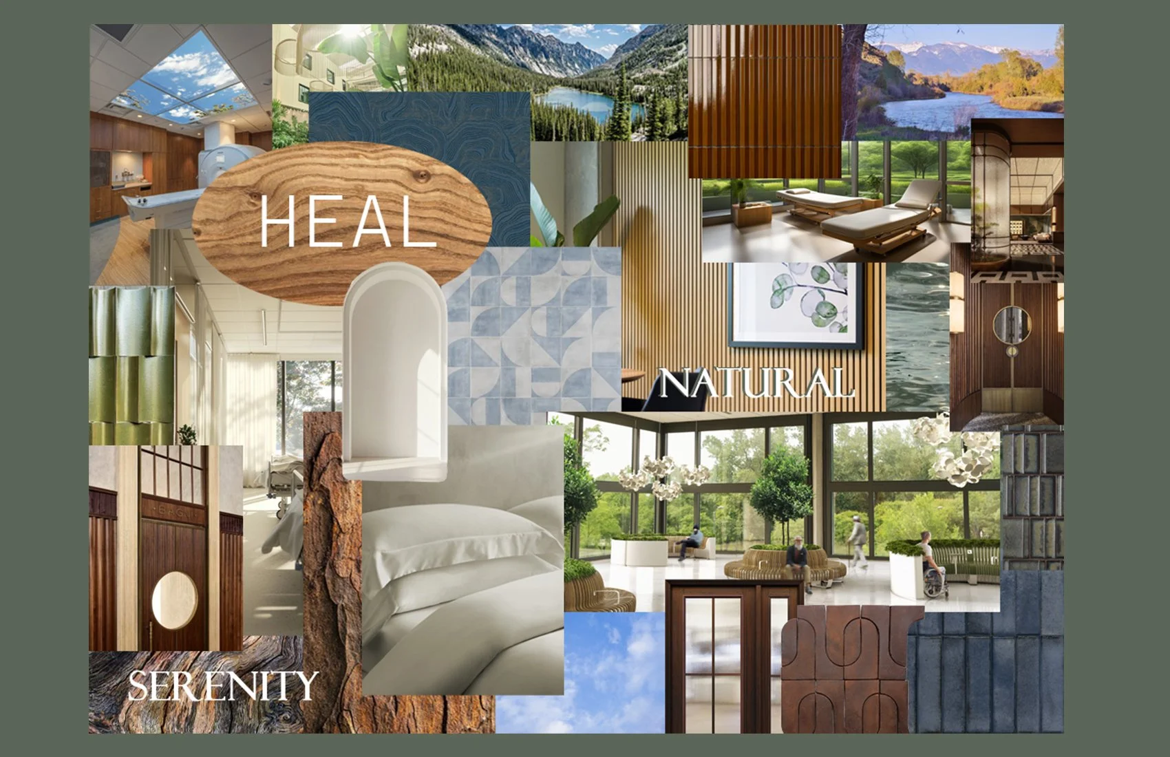 Mood Board showing inspiration for the final design