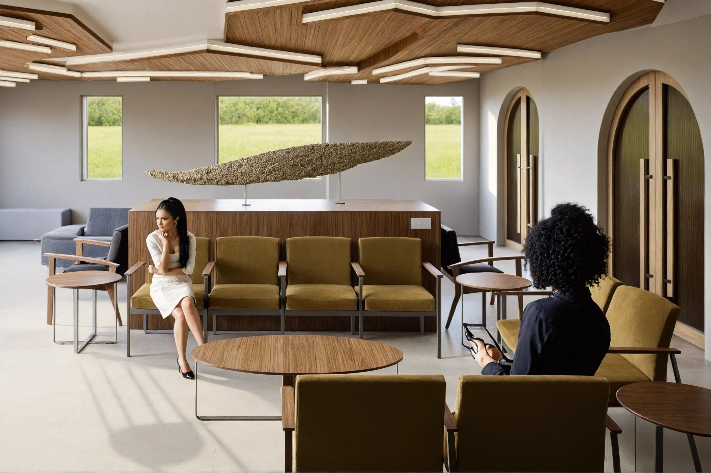 Waiting Room

with doors leading to the children's play area and sensory room pictured on the right