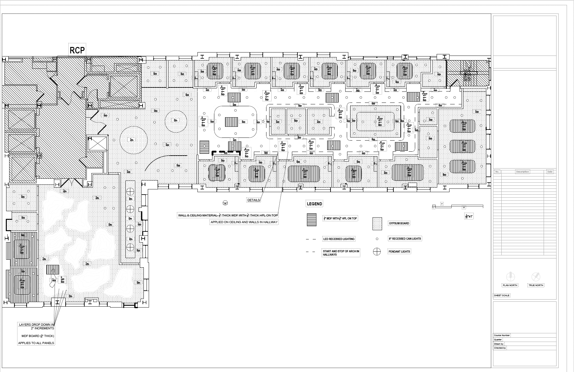 AutoCAD Reflected Ceiling Plan