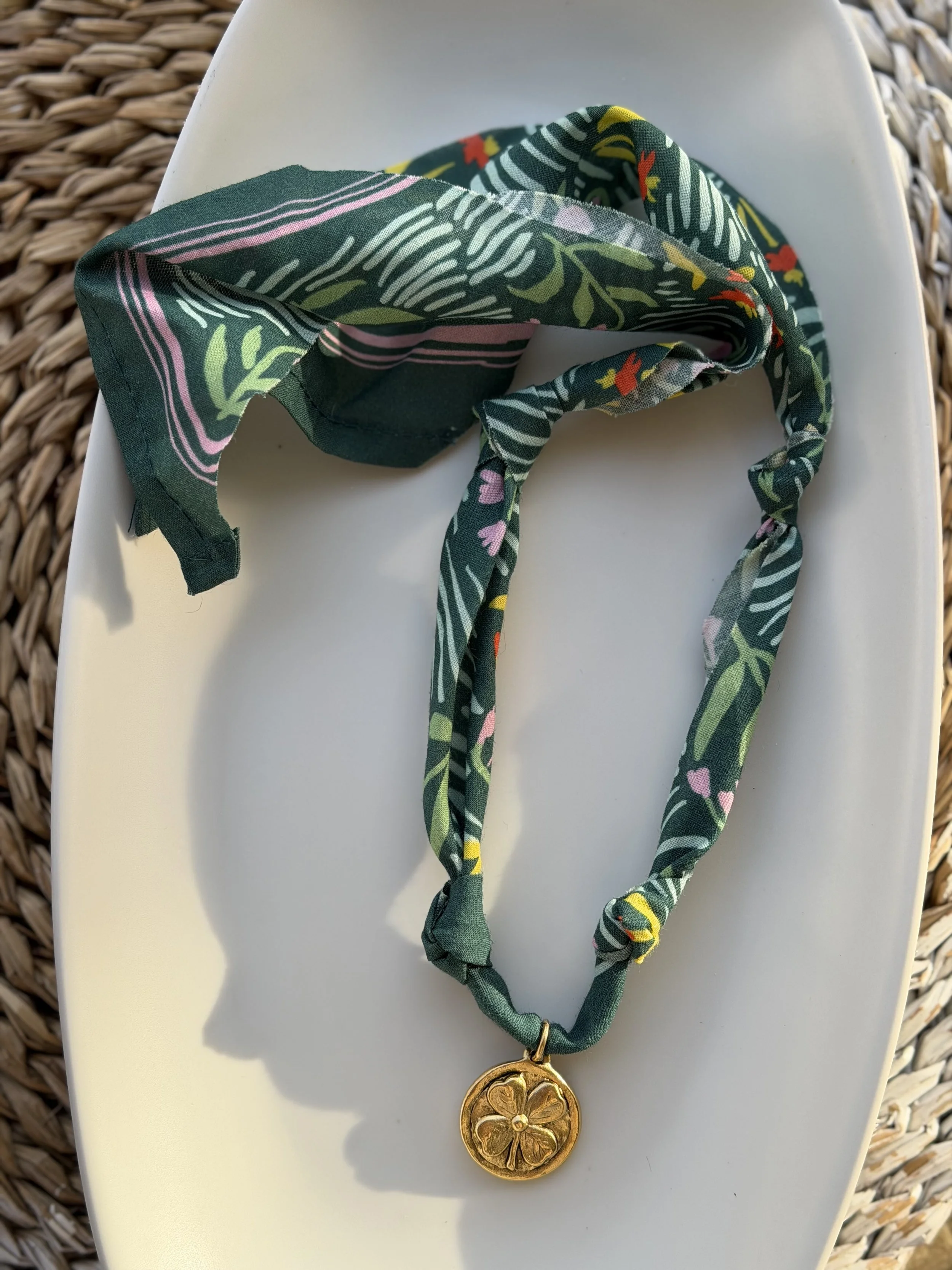 Lucky Charm Bandana Necklace