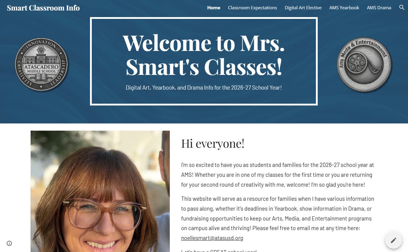 Mrs. Smart Teacher Website