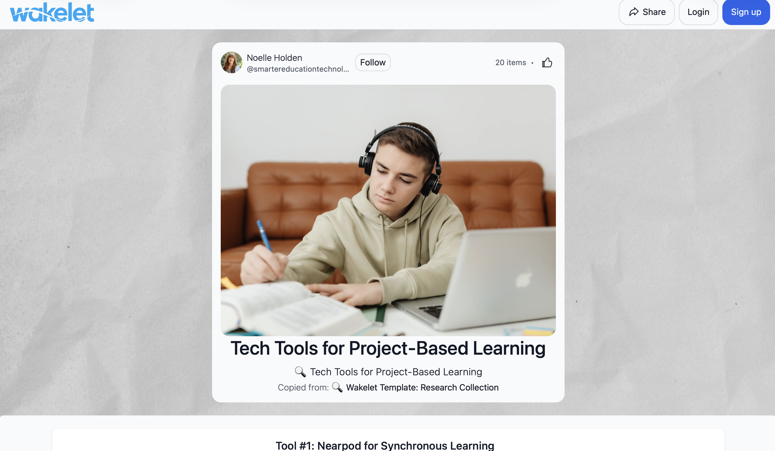 Tech-Based Tools Wakelet Resource List