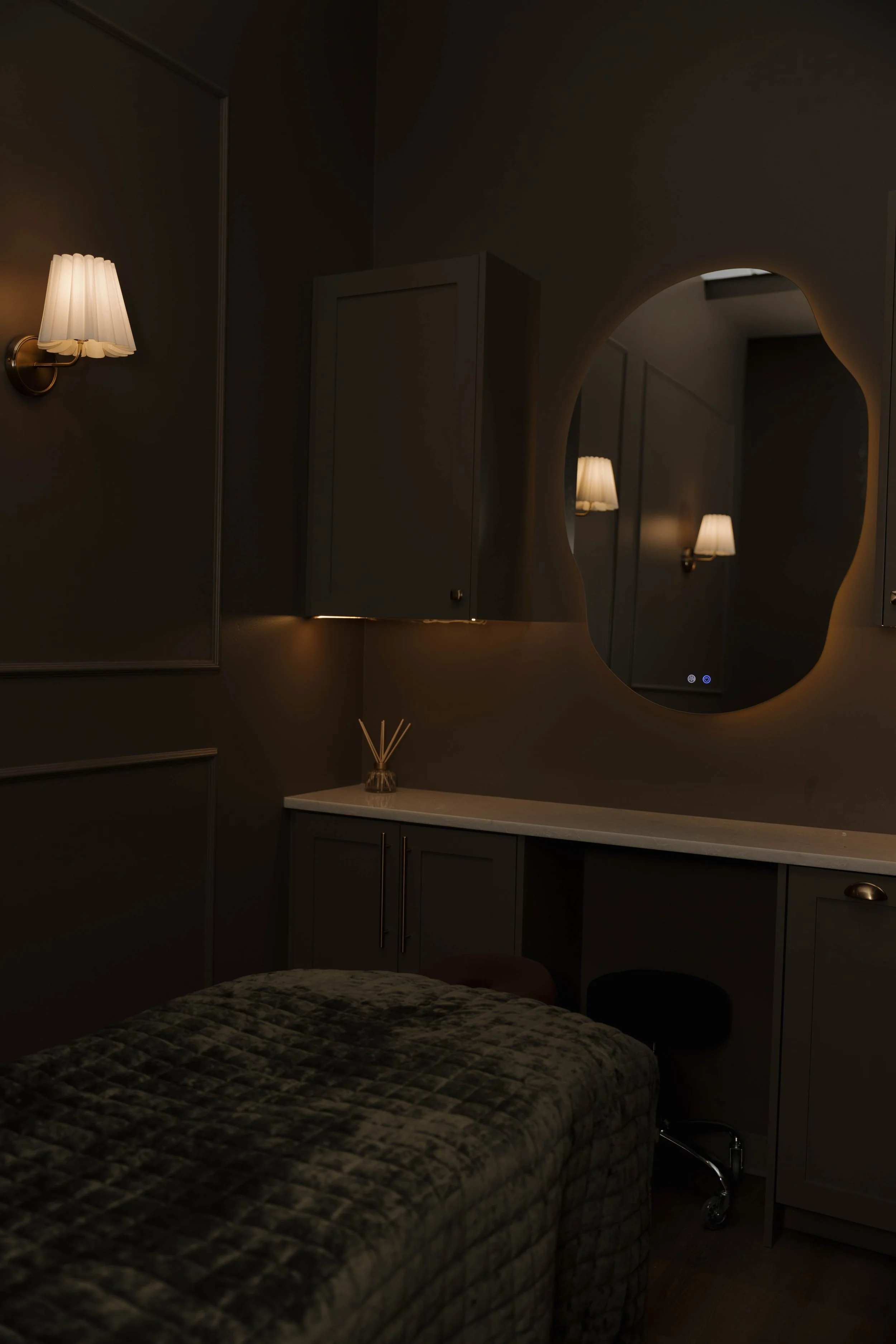 Modern massage therapy room at Rebound Chiropractic in Lehi, Utah