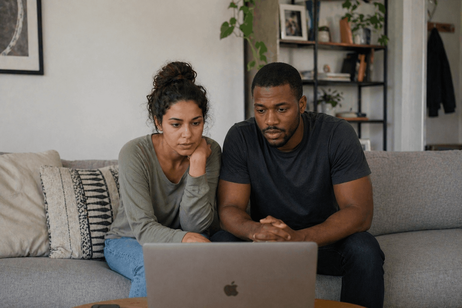Partners in therapy working through relationship issues