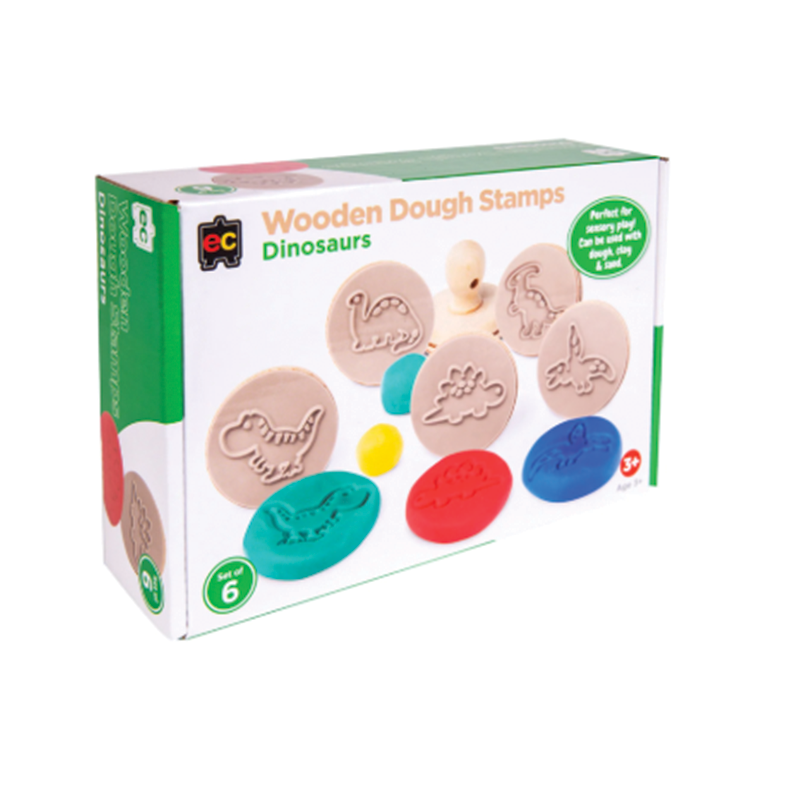Wooden Dough Stamps - Dinosaurs