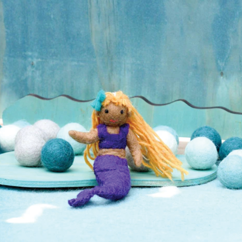 Felt Purple Mermaid