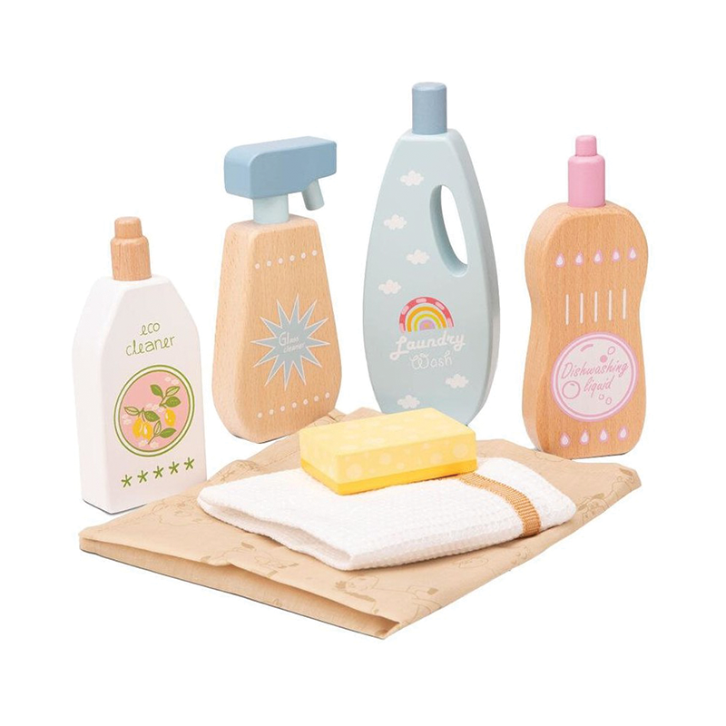 Wooden Cleaning Detergents Set