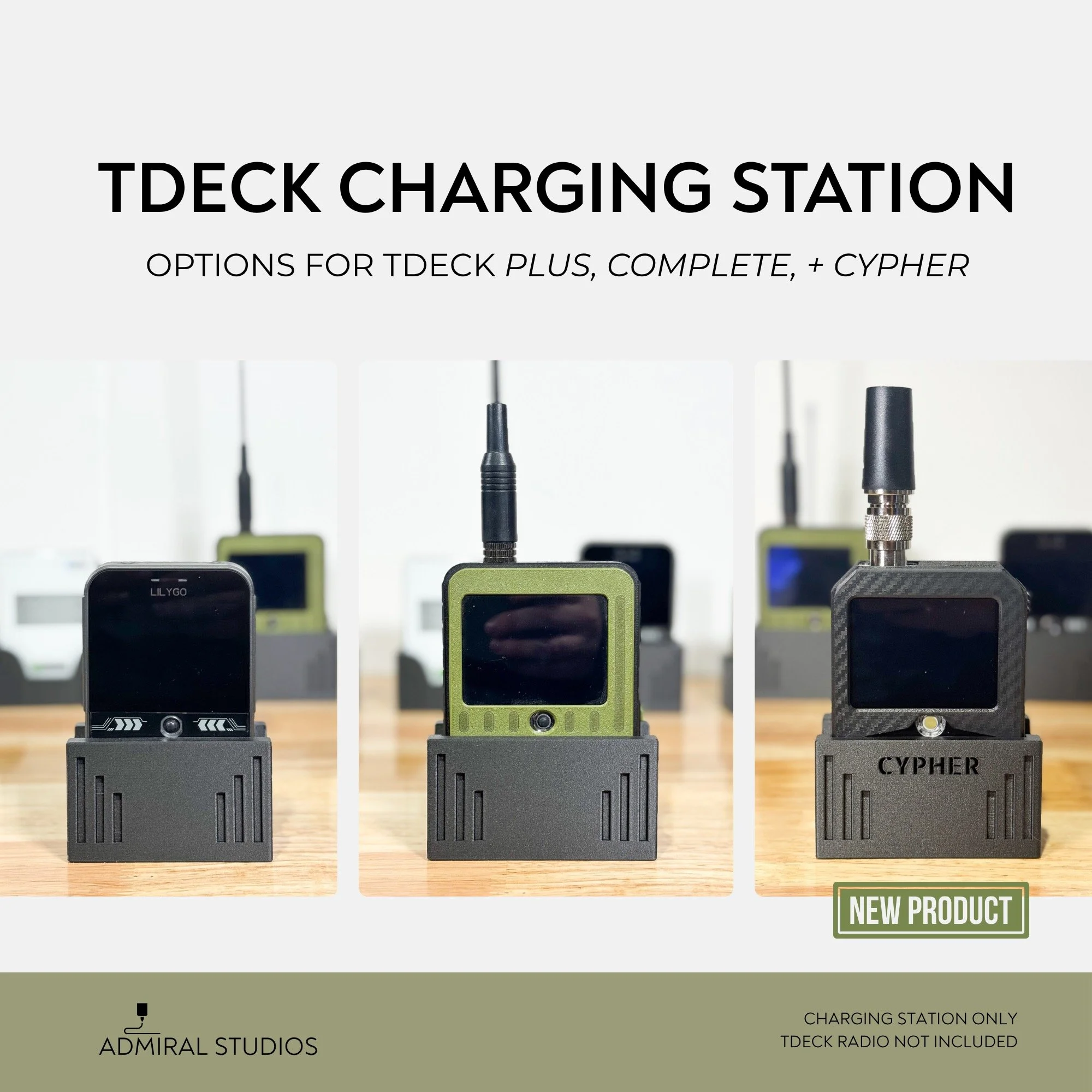 LILYGO T-Deck Radio Charging Dock Meshtastic/Meshcore