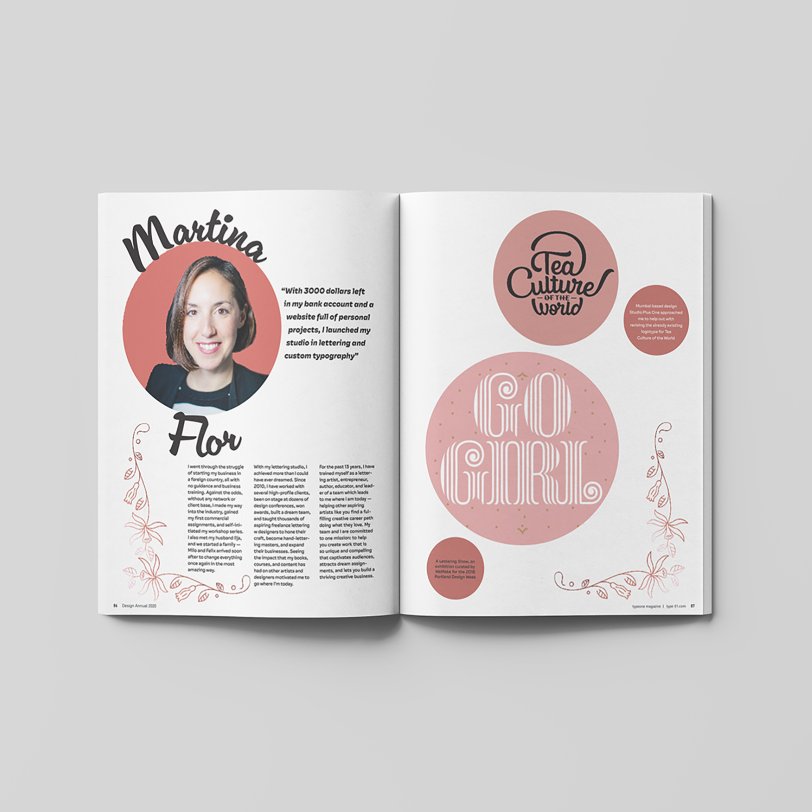 Martina Flor Magazine Spread