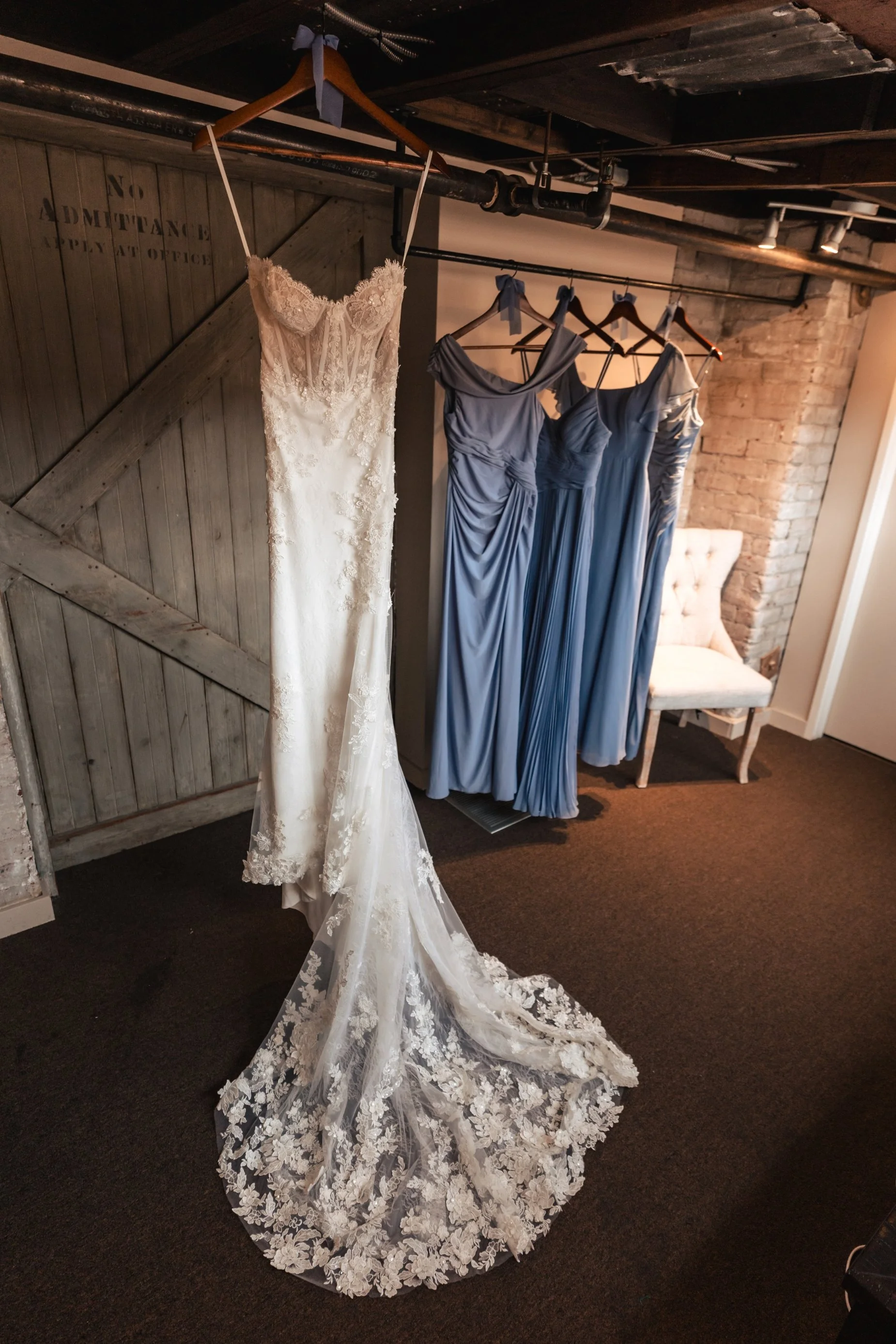 bride and bridesmaids dresses blue.jpg