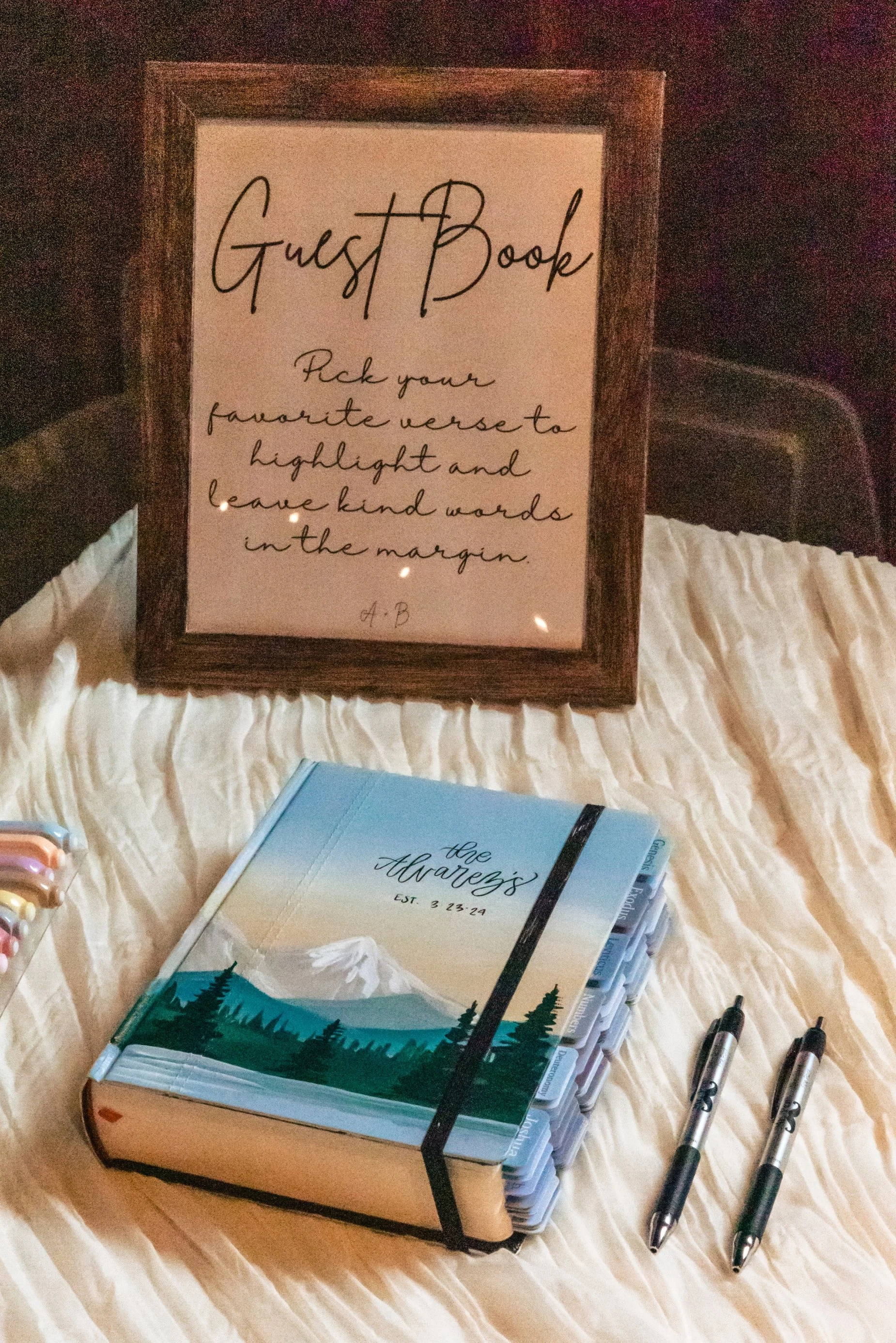 bible verse guest book with custom tabs.jpg