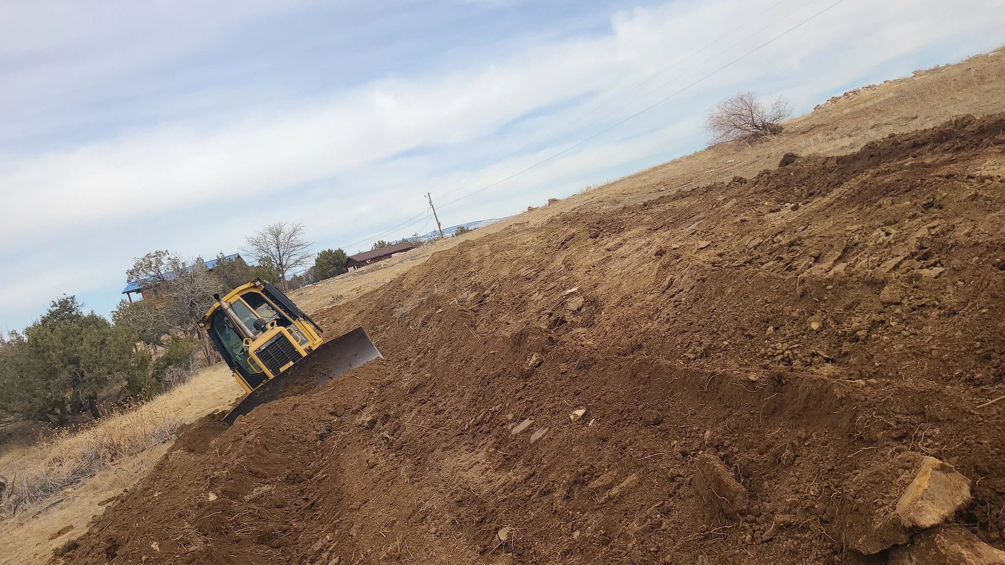 I love running a CAT, little bit land shaping.