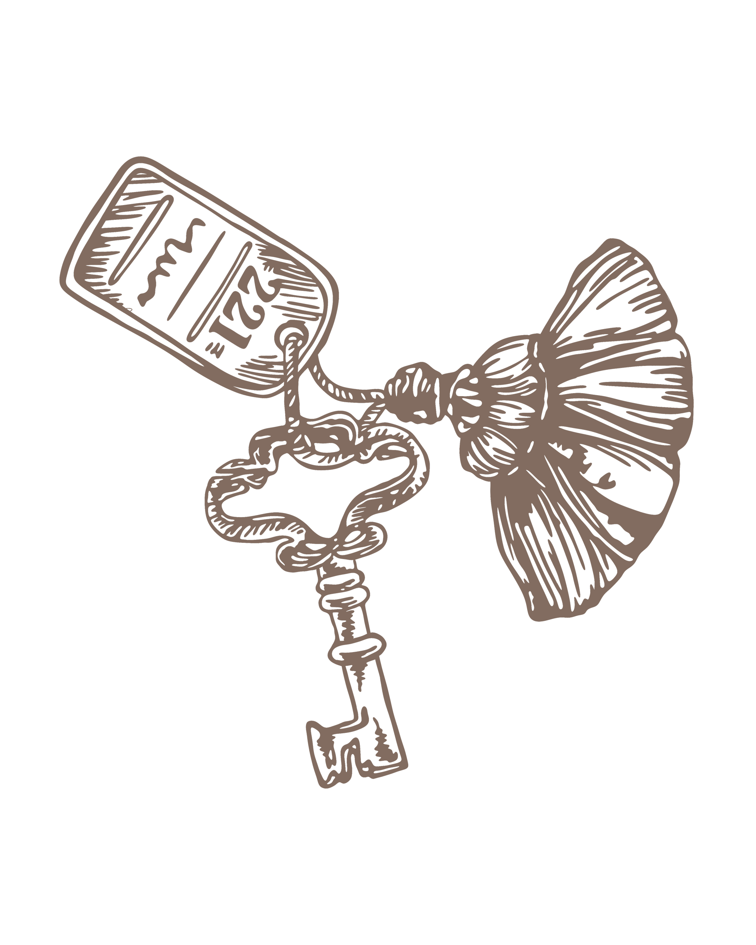 Illustration of a key with a mushroom cap attached, with a price tag hanging from the key.