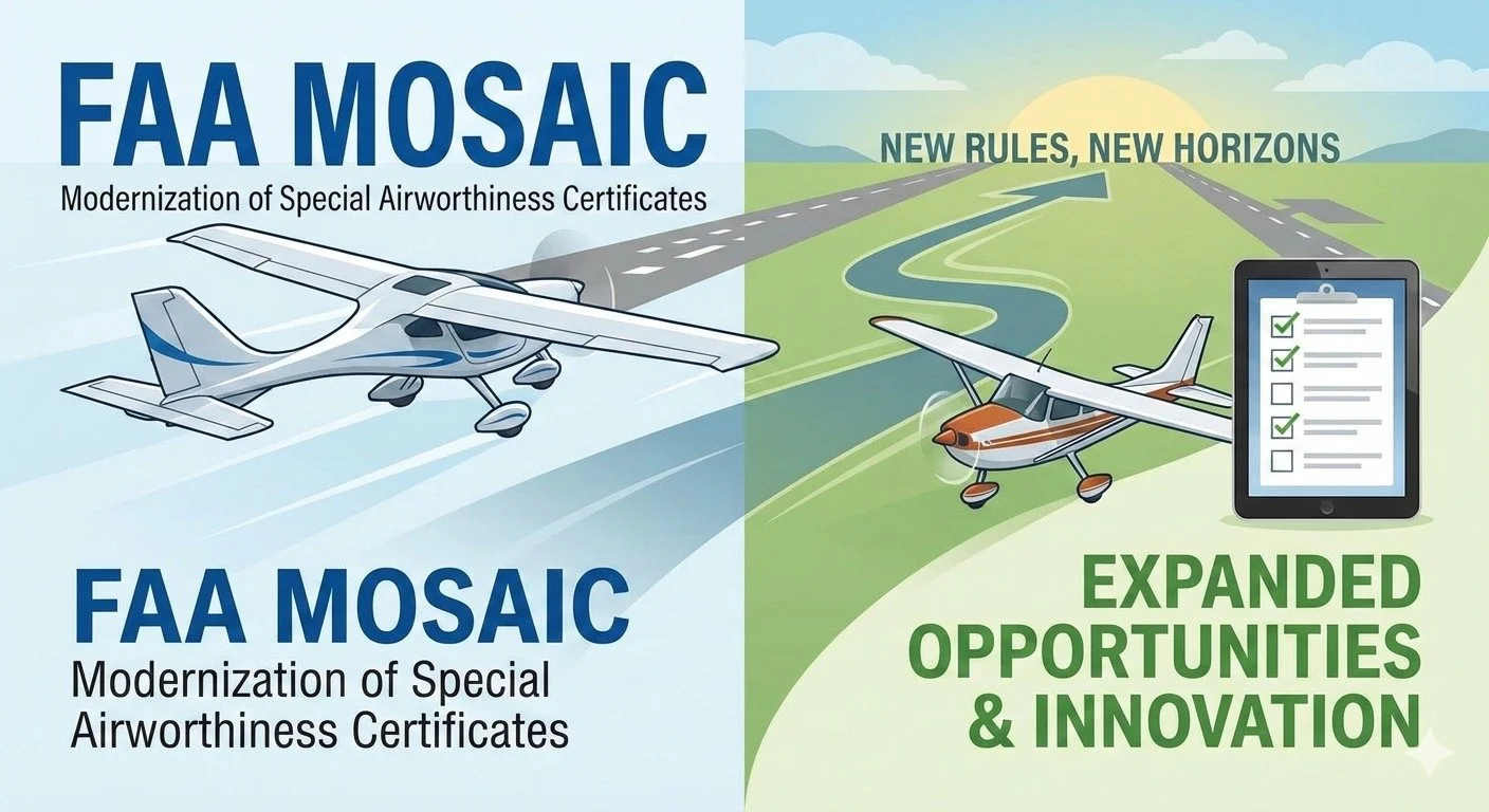 The FAA’s New MOSAIC Rule: Expanding Opportunities in General Aviation